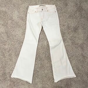 Y2K GAP Ultra Low Rise Stretch Jeans Women’s Size 4 Cream Low Waist